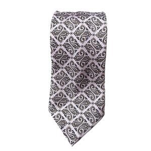 Ermenegildo Zegna 100% Silk Mens Neck Tie Pink Paisley
